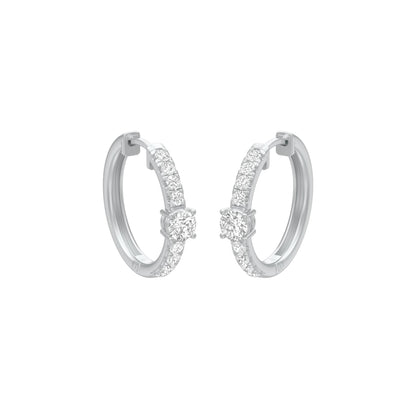 KI-ER00097 18 KT / White Gold
