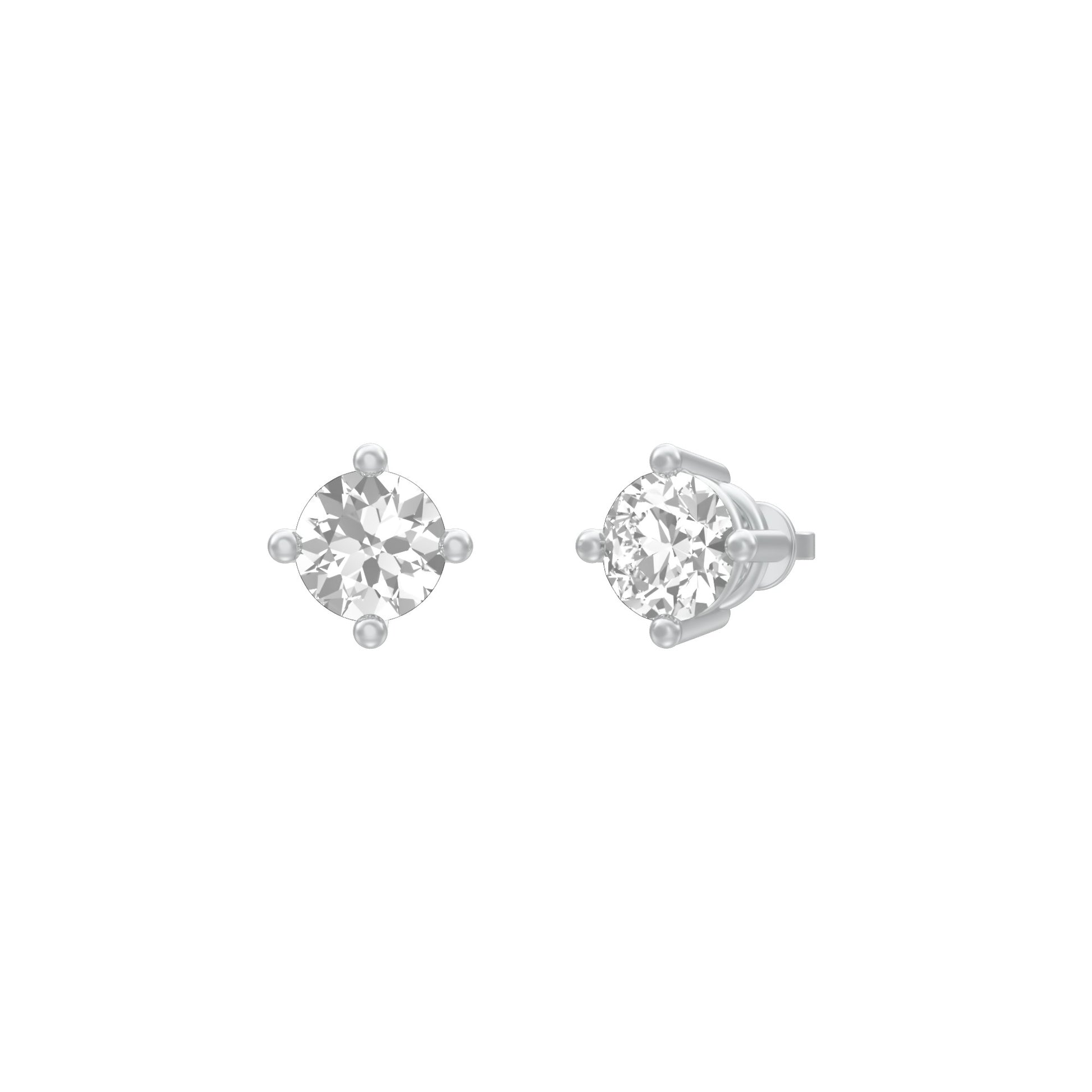 KI-ER00119-030 18 KT / White Gold