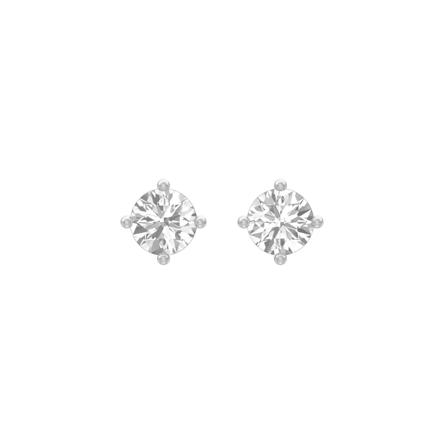 KI-ER00119-100 18 KT / White Gold