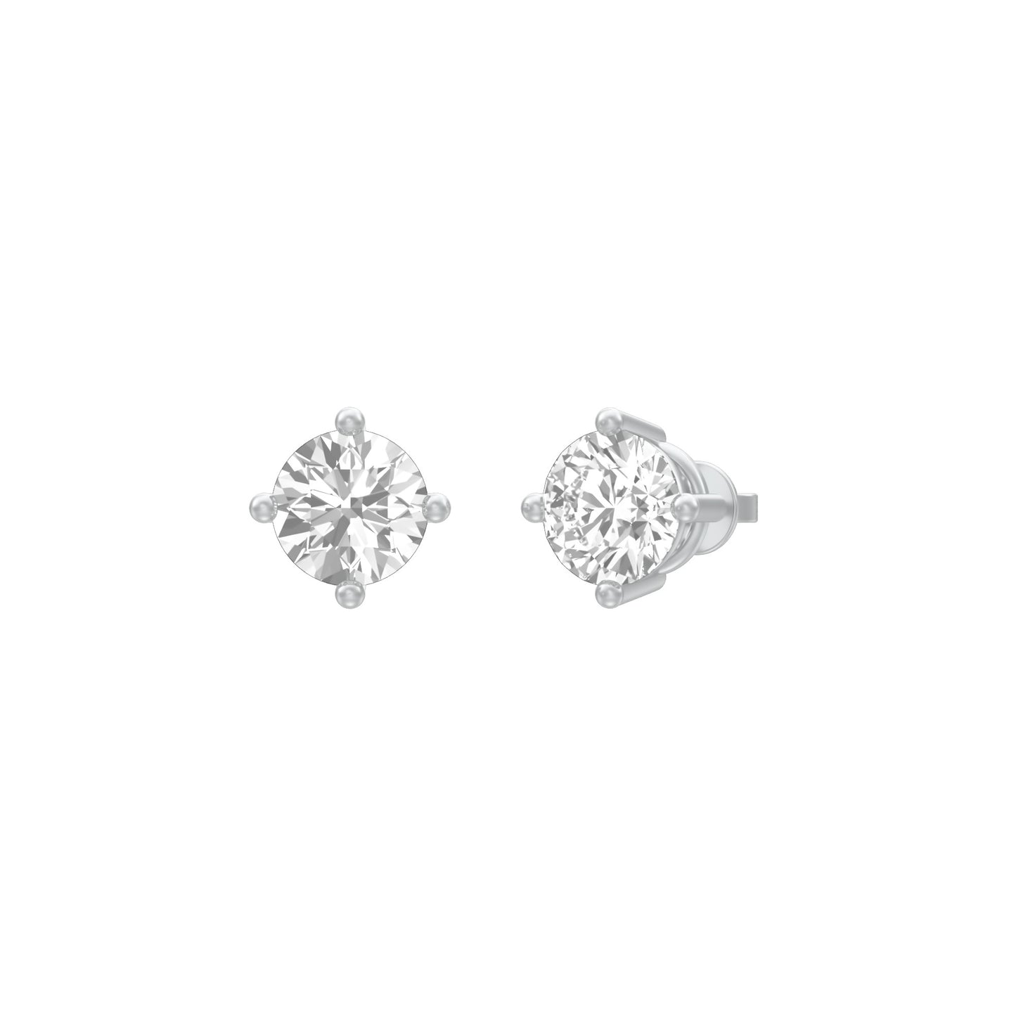 KI-ER00119-100 18 KT / White Gold