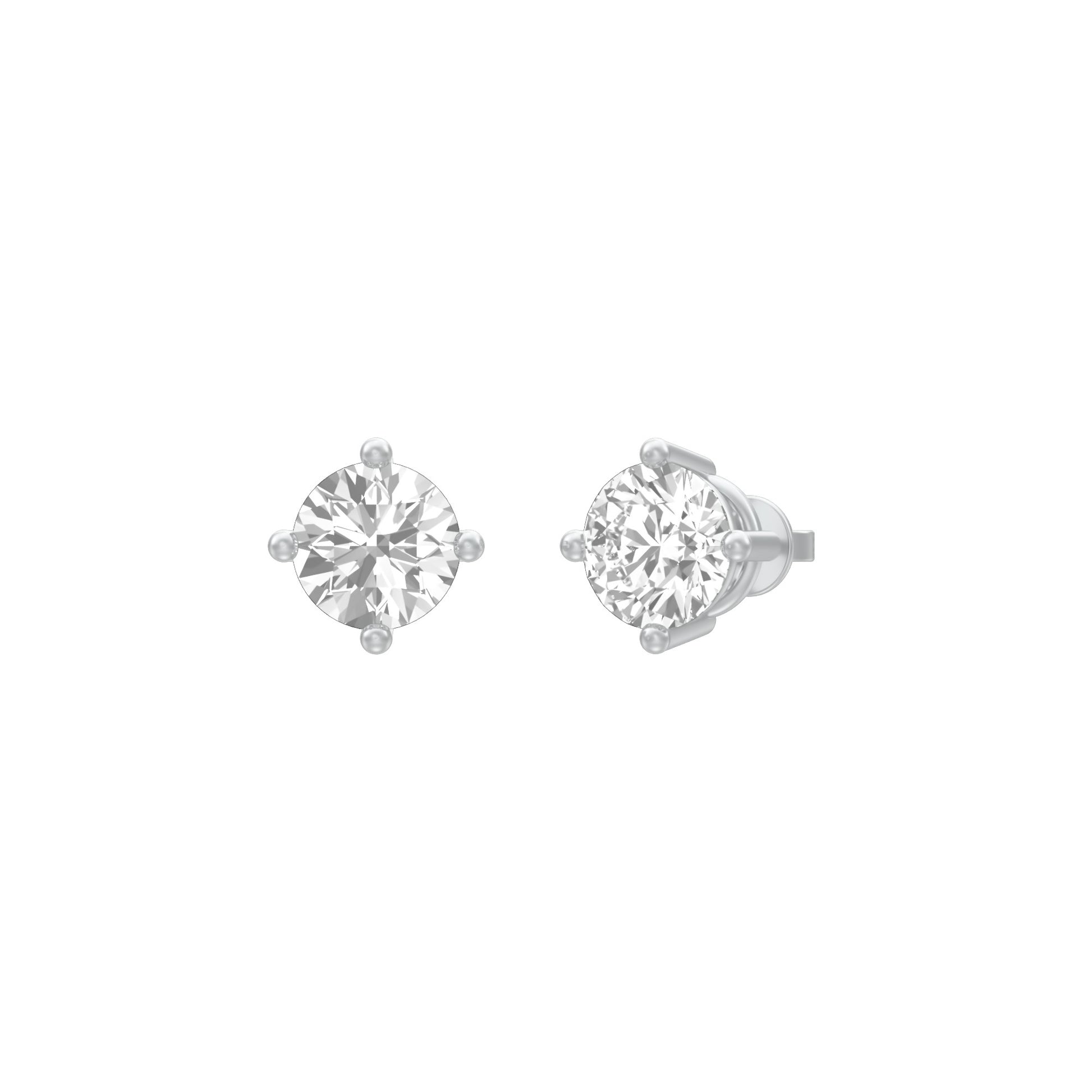 KI-ER00119-100 18 KT / White Gold