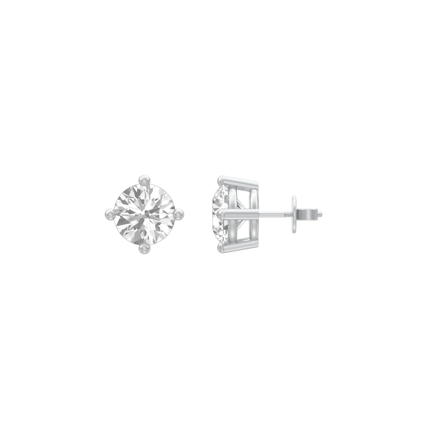KI-ER00119-100 18 KT / White Gold