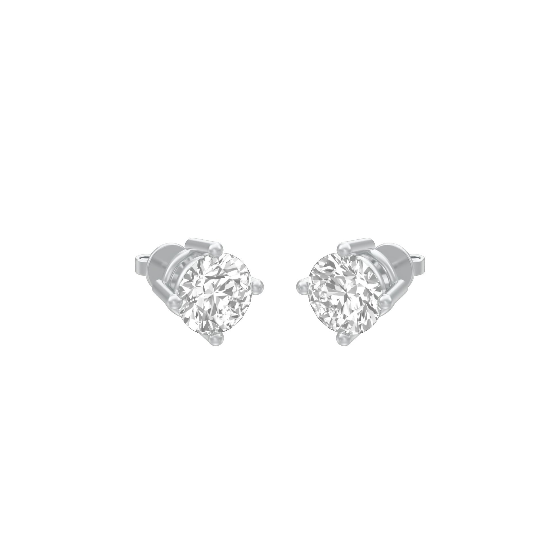 KI-ER00119-100 18 KT / White Gold