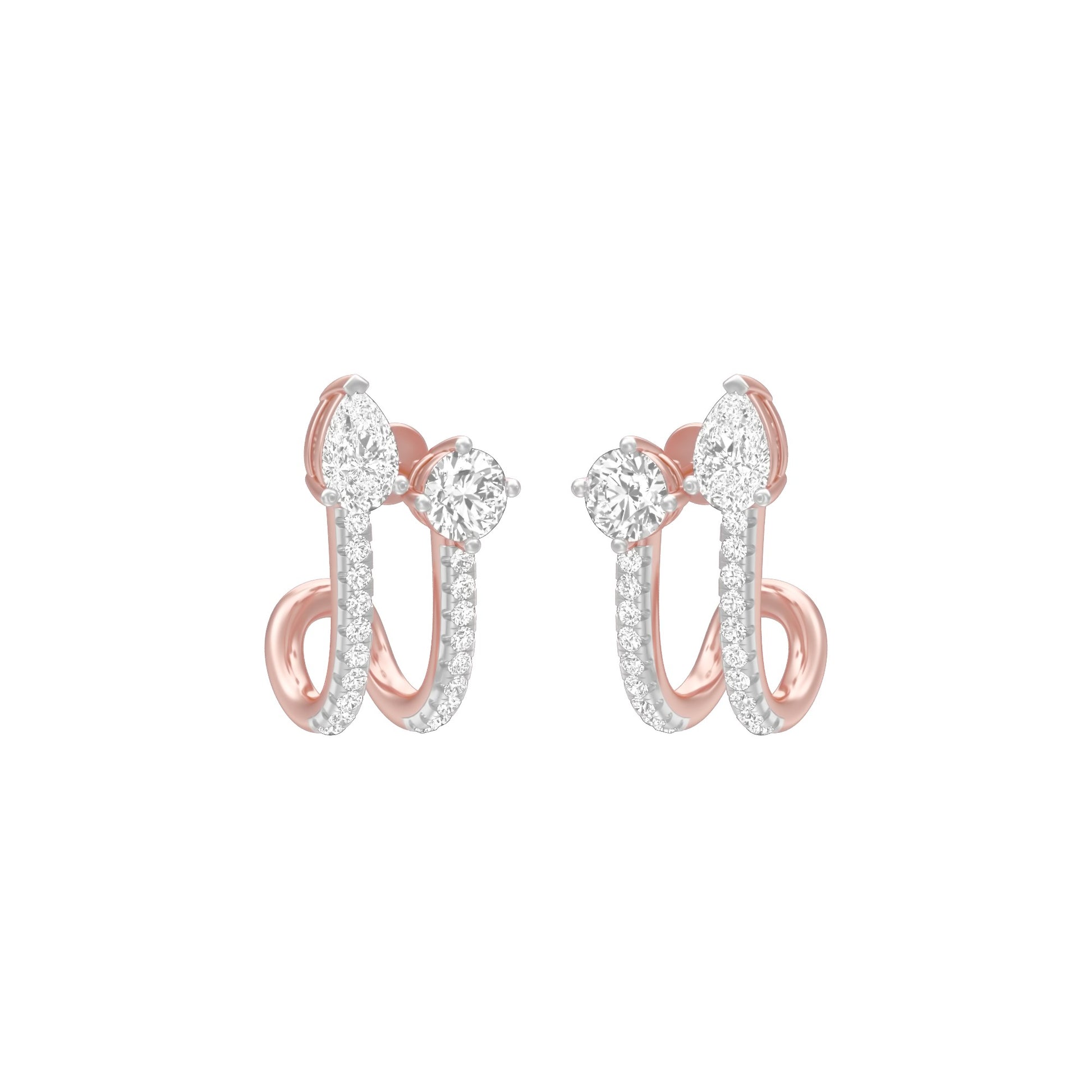 KI-ER00207 18 KT / Rose Gold