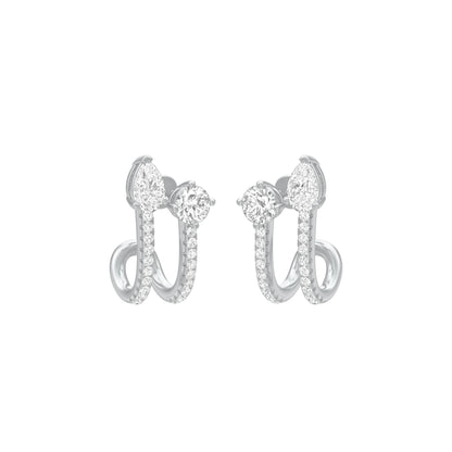 KI-ER00207 18 KT / White Gold