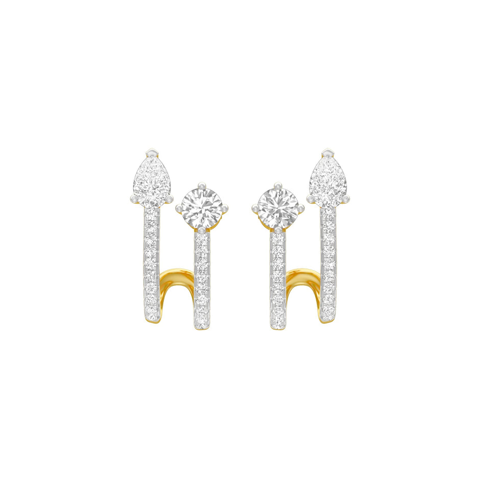 KI-ER00207 18 KT / Yellow Gold