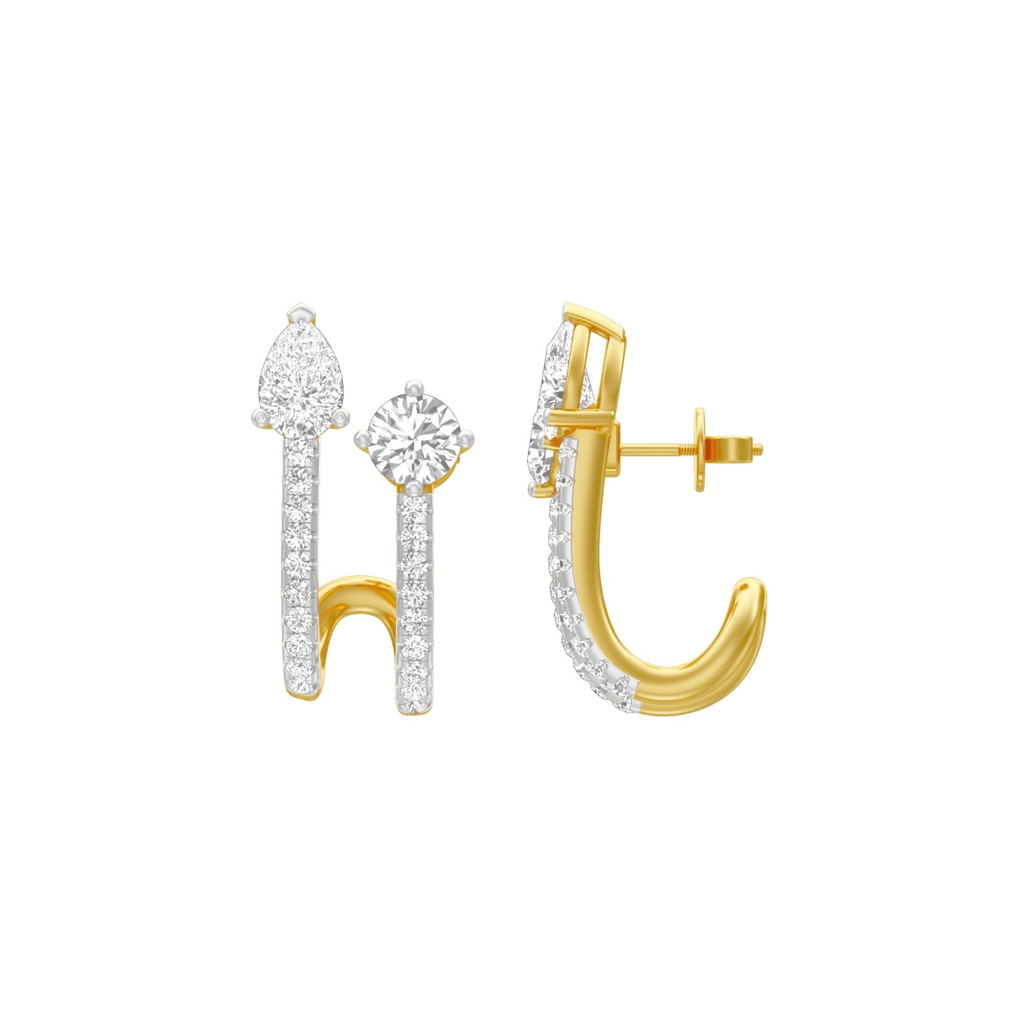 KI-ER00207 18 KT / Yellow Gold