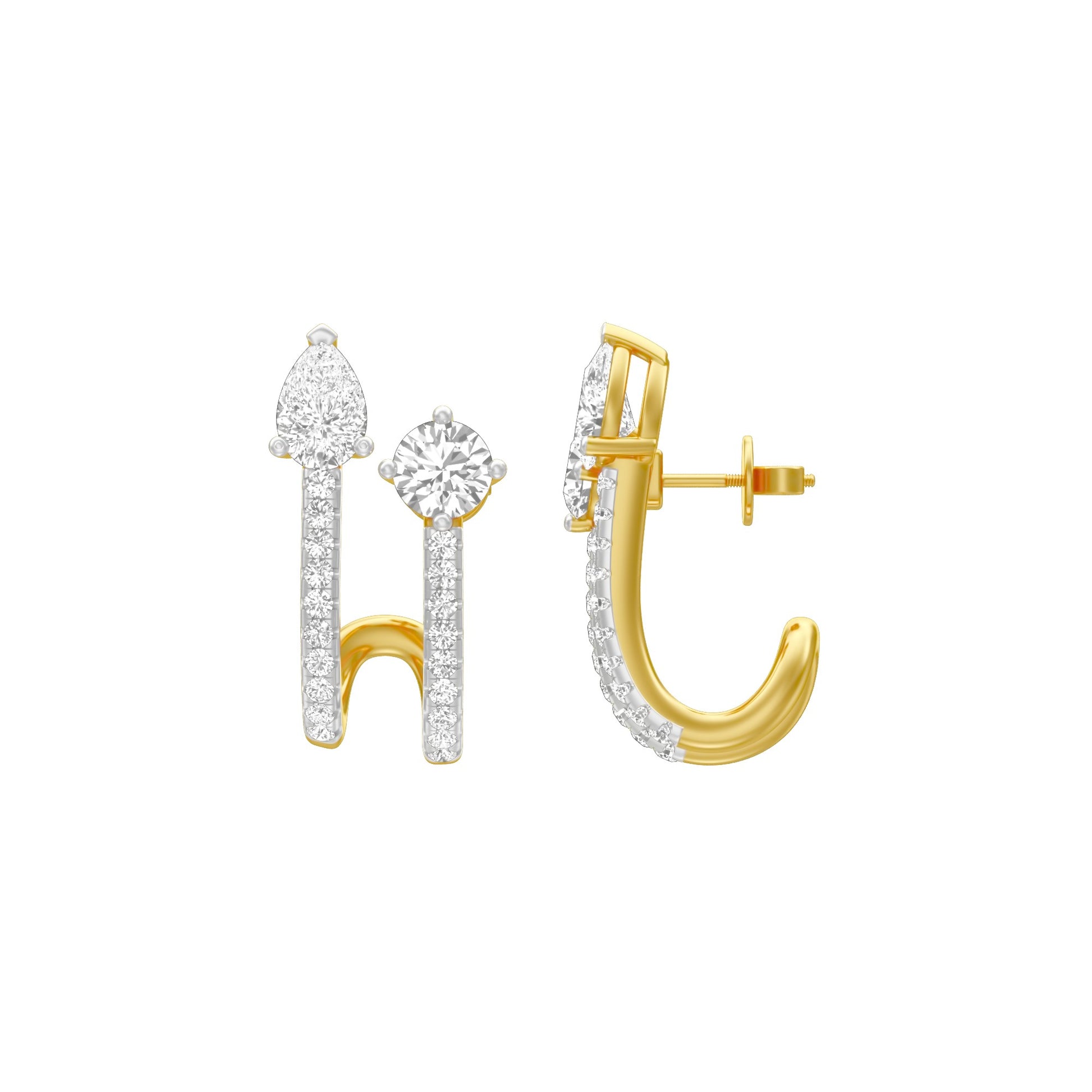 KI-ER00207 18 KT / Yellow Gold