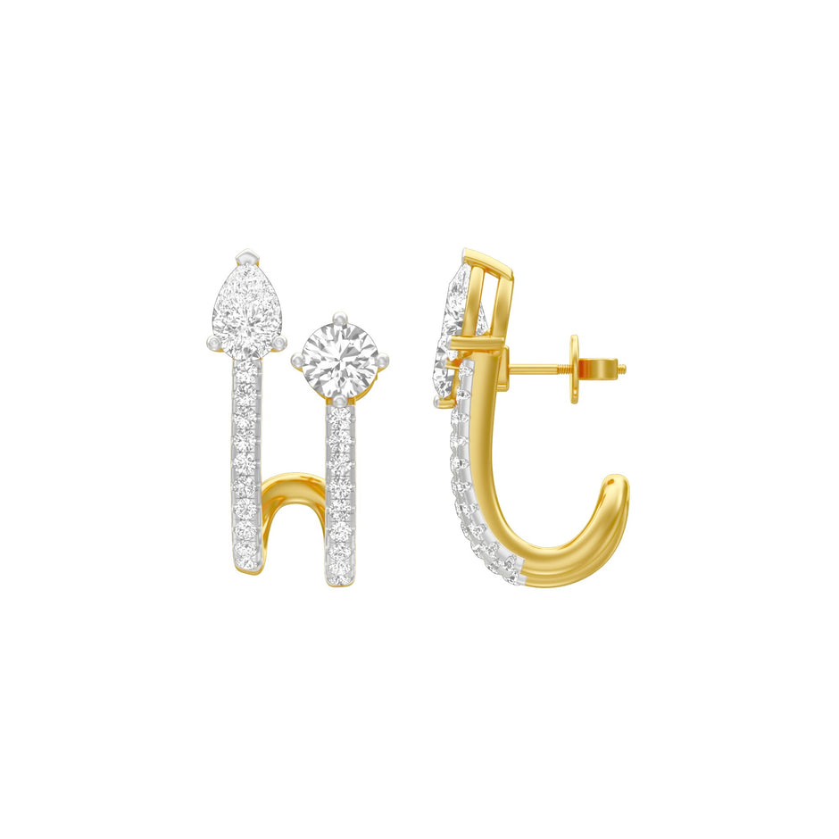 KI-ER00207 18 KT / Yellow Gold