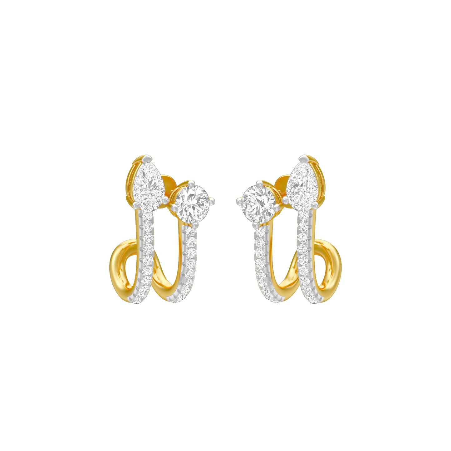 KI-ER00207 18 KT / Yellow Gold
