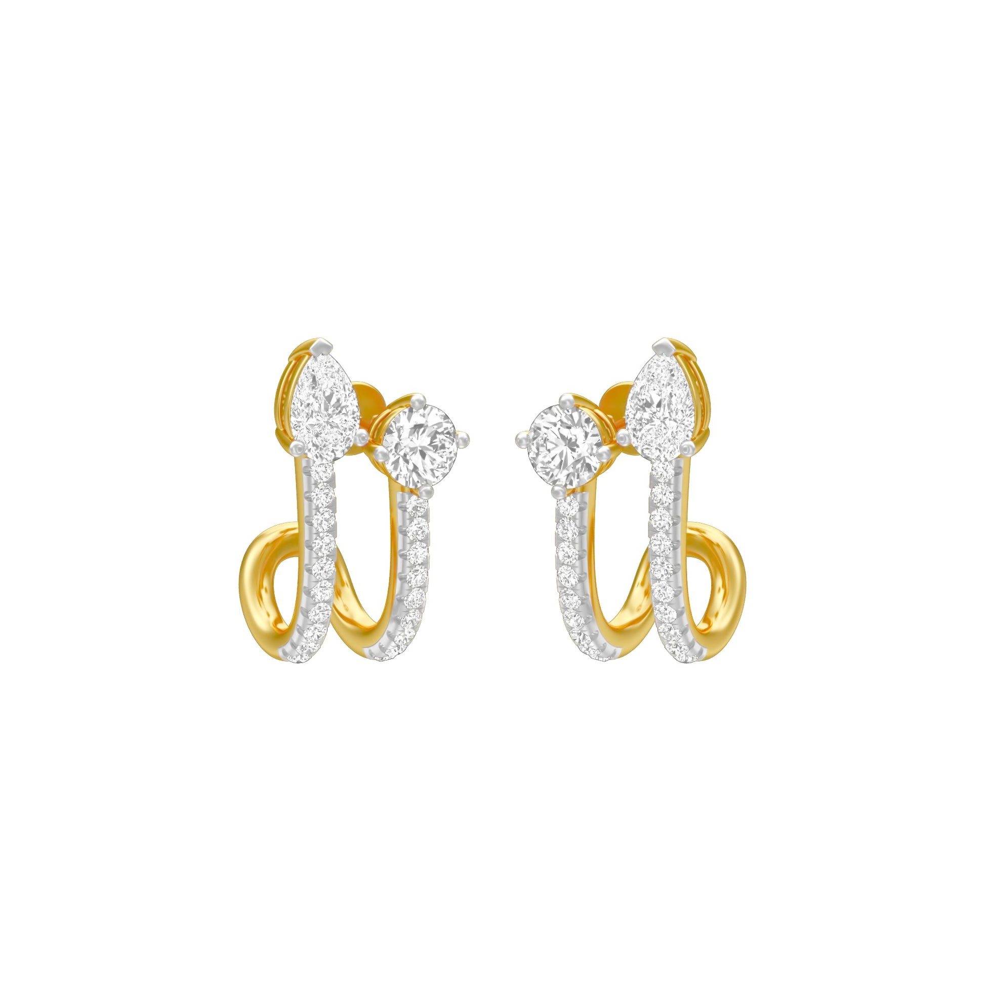 KI-ER00207 18 KT / Yellow Gold