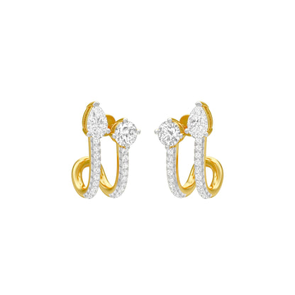 KI-ER00207 18 KT / Yellow Gold