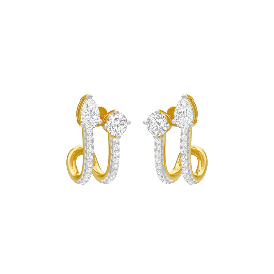 KI-ER00207 18 KT / Yellow Gold