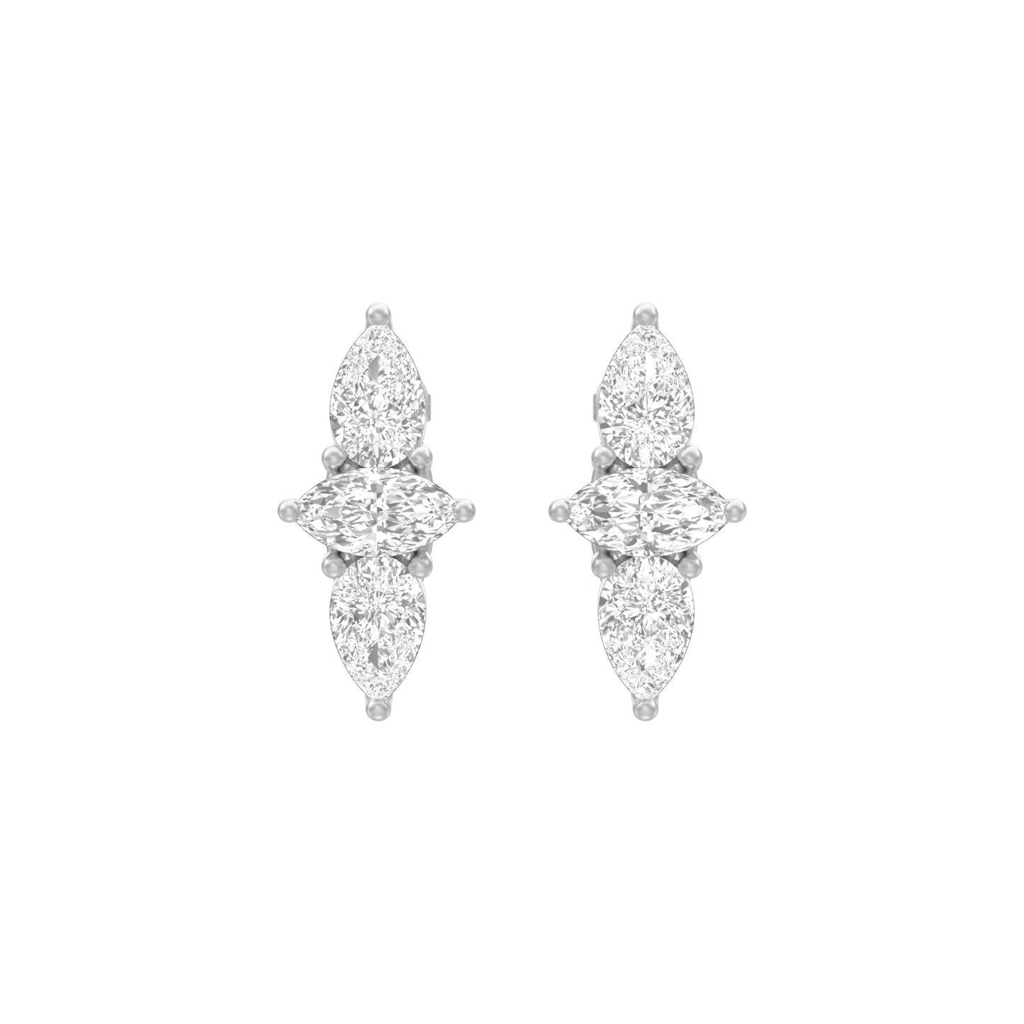 KI-ER00239 18 KT / White Gold