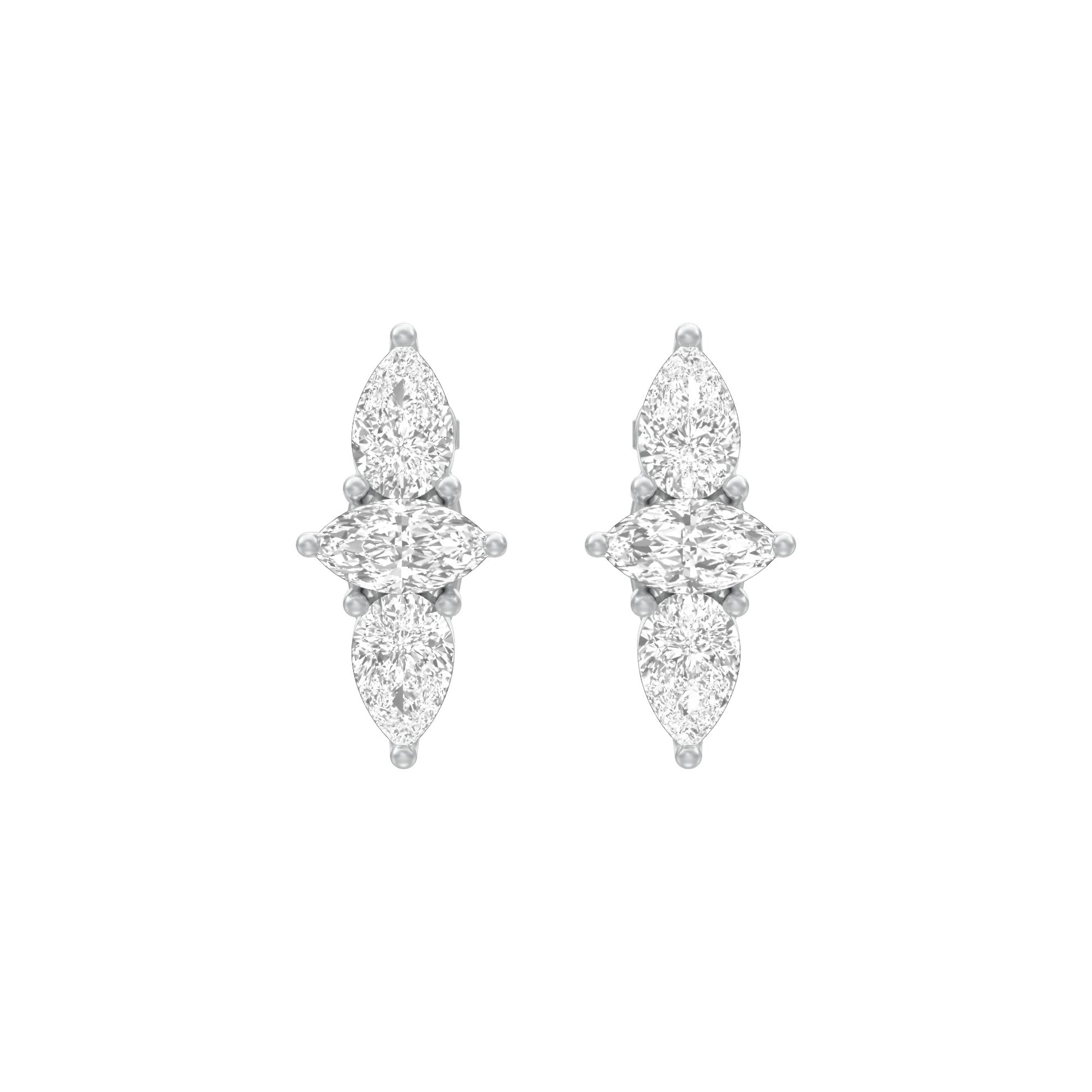 KI-ER00239 18 KT / White Gold