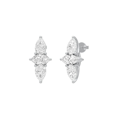 KI-ER00239 18 KT / White Gold