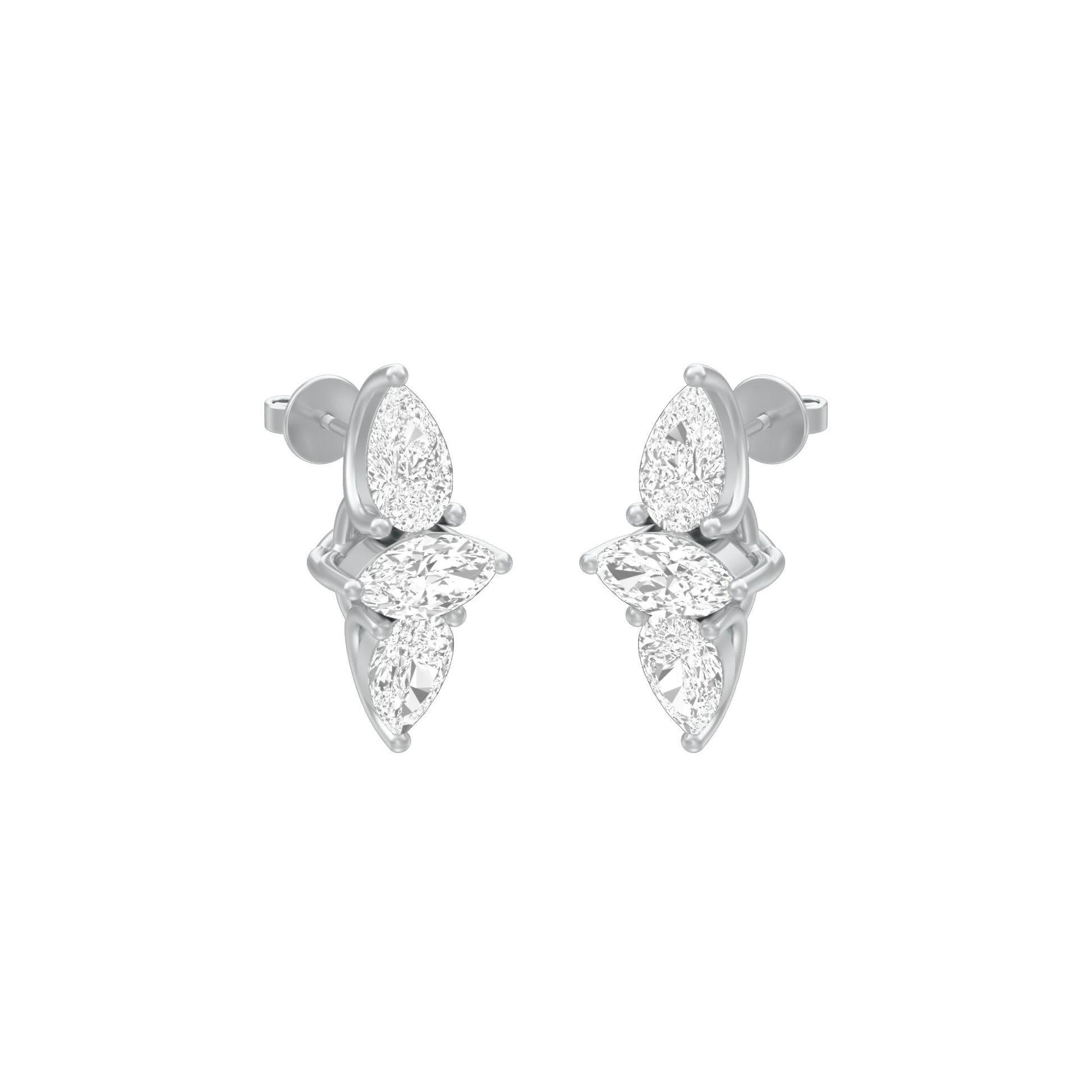 KI-ER00239 18 KT / White Gold