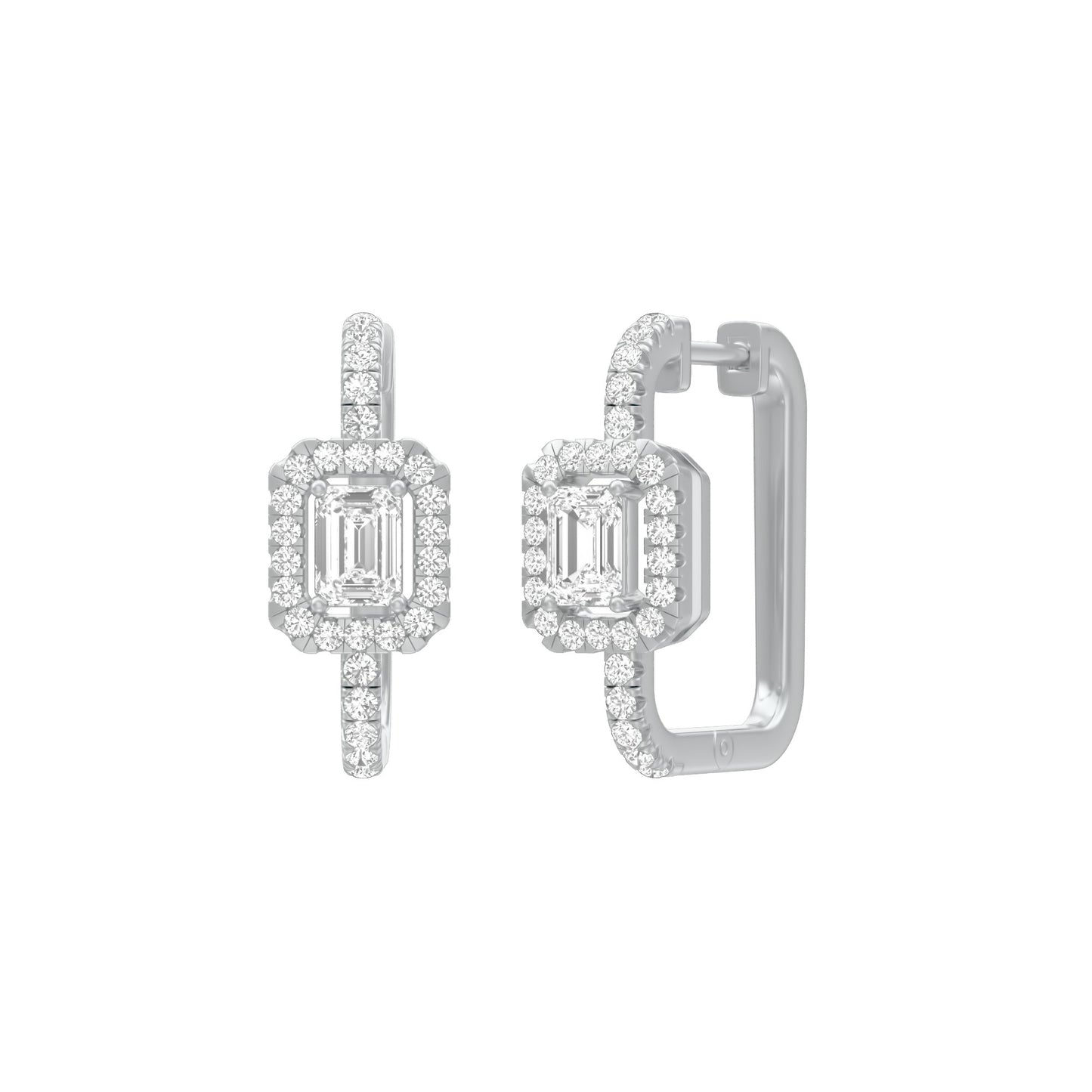 KI-ER00267-045 18 KT / White Gold
