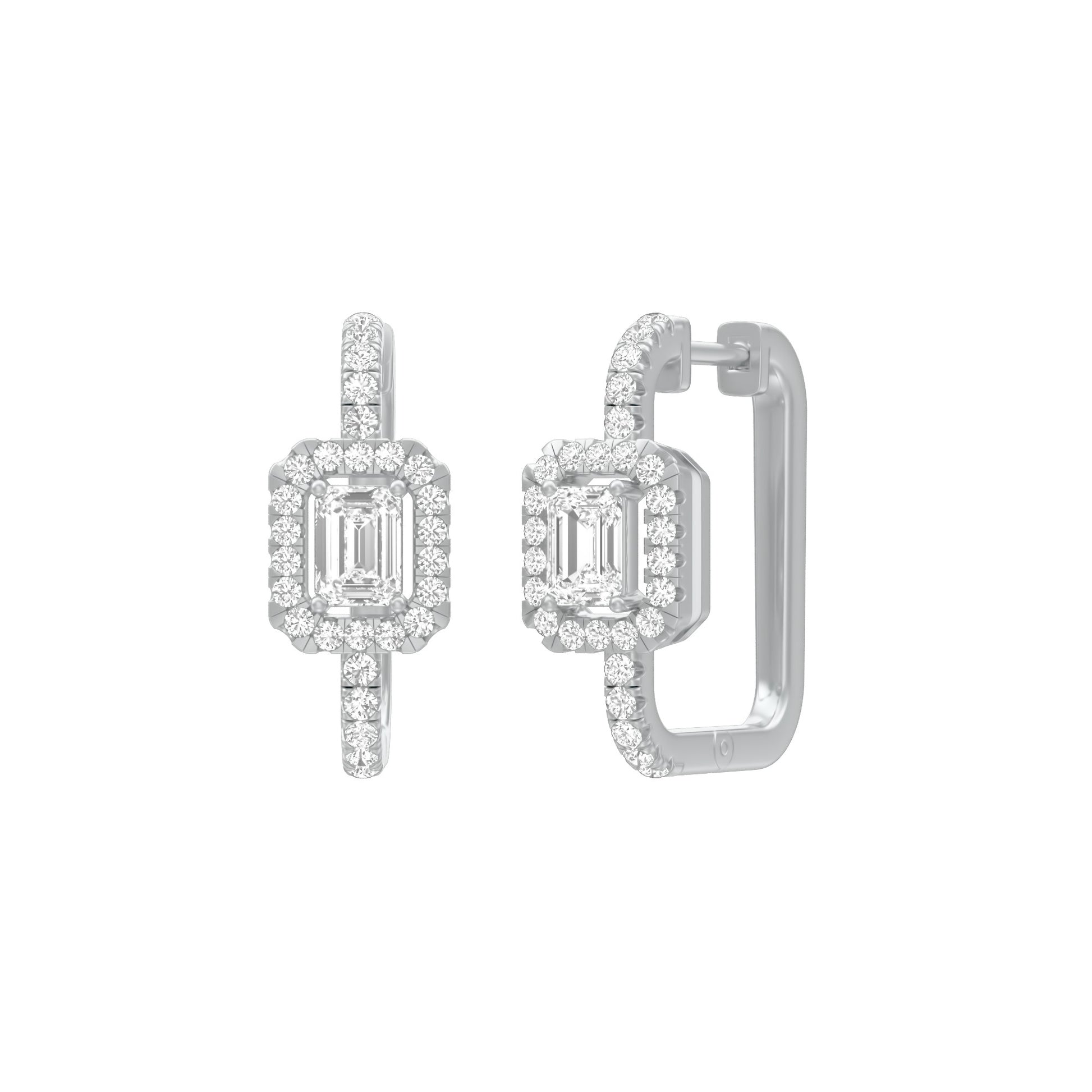 KI-ER00267-045 18 KT / White Gold