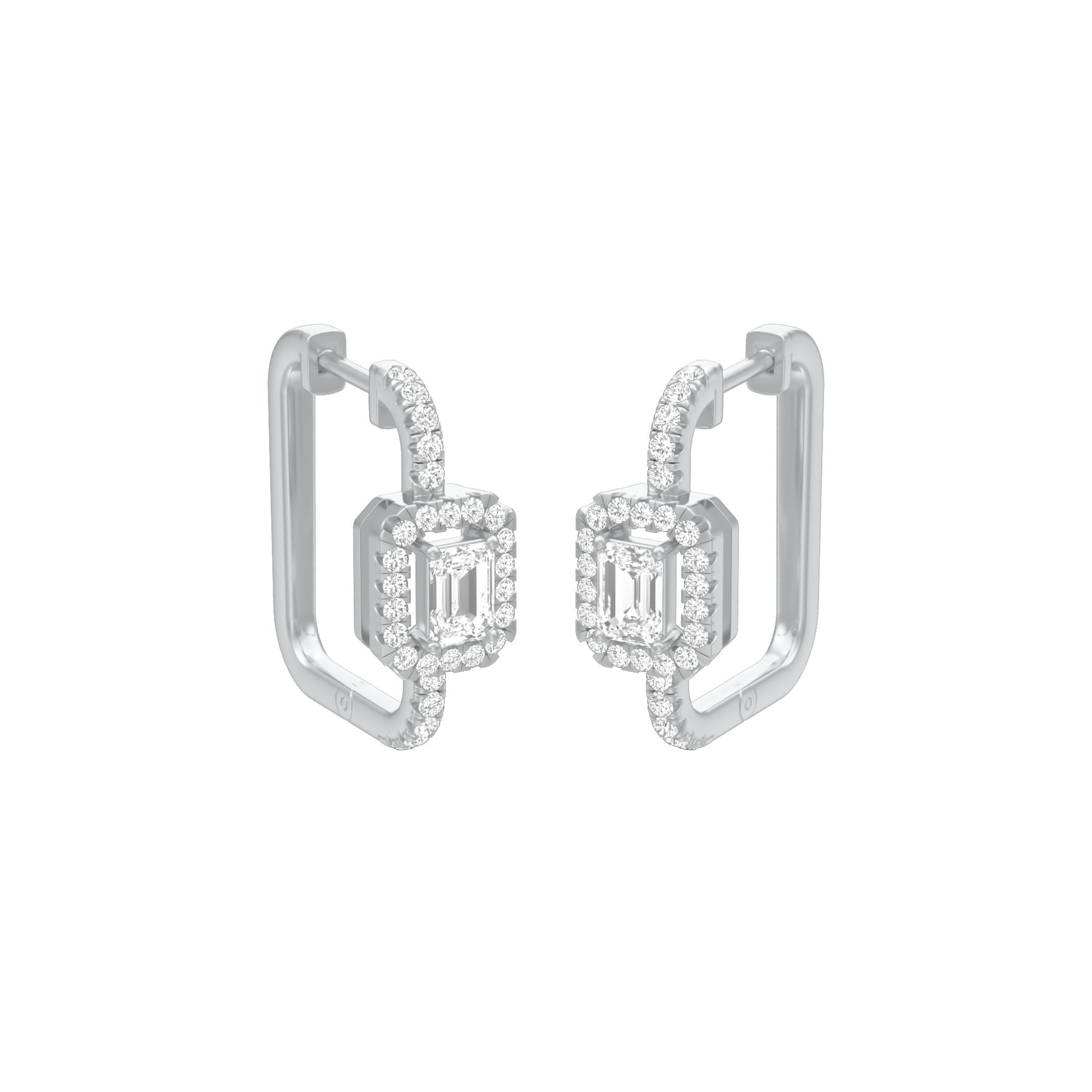 KI-ER00267-045 18 KT / White Gold