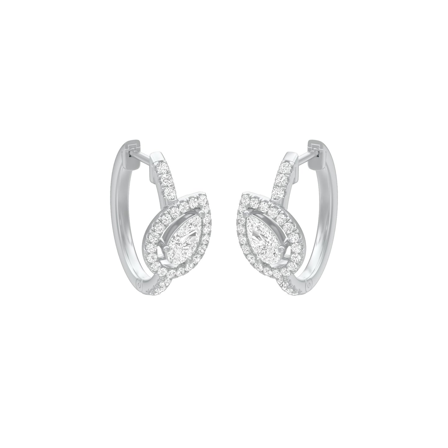 KI-ER00268-040 18 KT / White Gold