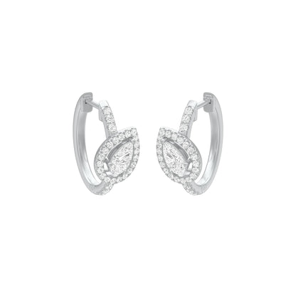 KI-ER00268-040 18 KT / White Gold