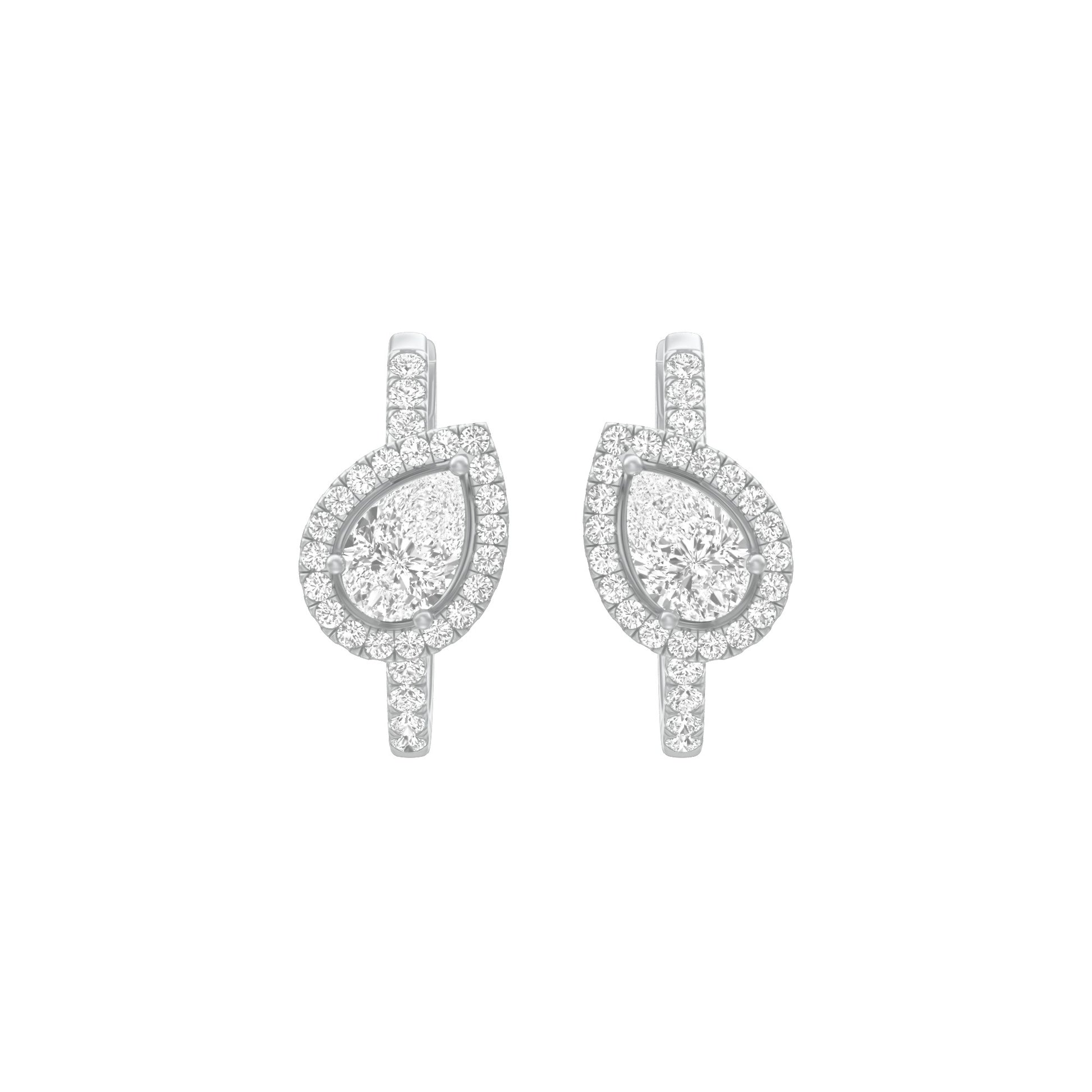 KI-ER00268 18 KT / White Gold