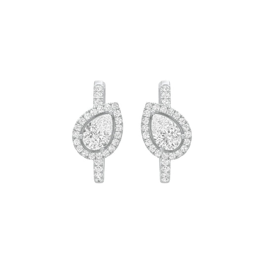 KI-ER00268 18 KT / White Gold