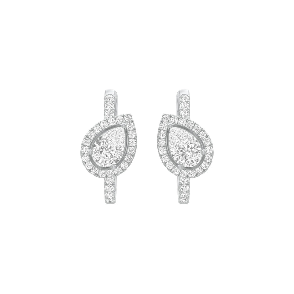 KI-ER00268 18 KT / White Gold