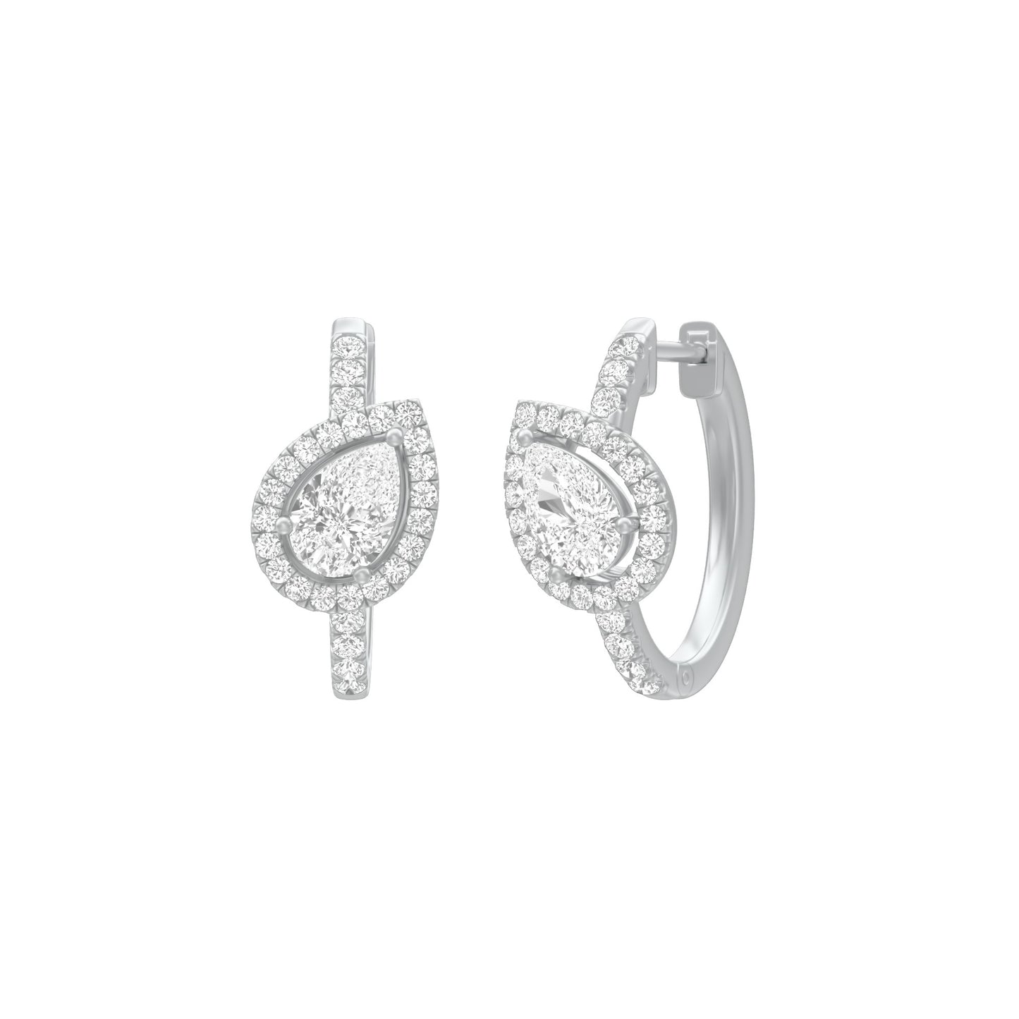 KI-ER00268 18 KT / White Gold