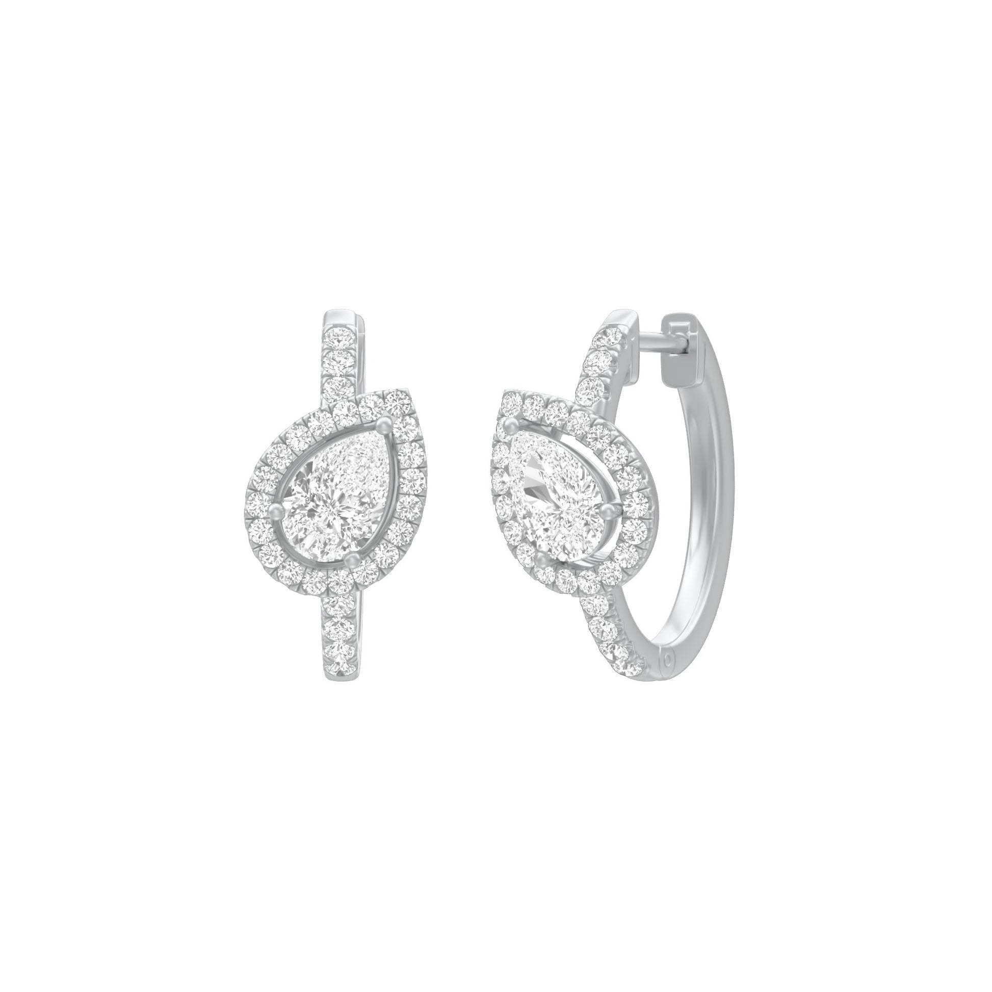 KI-ER00268 18 KT / White Gold