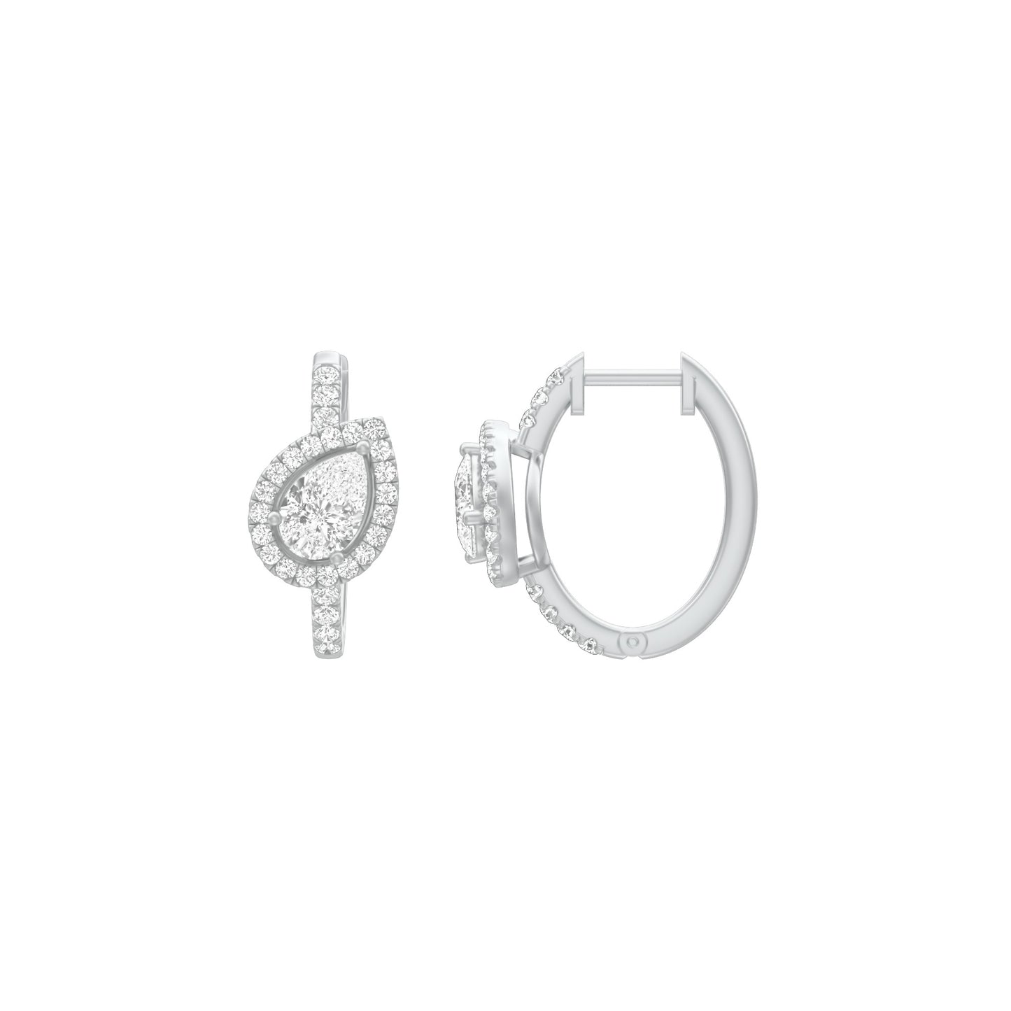 KI-ER00268 18 KT / White Gold