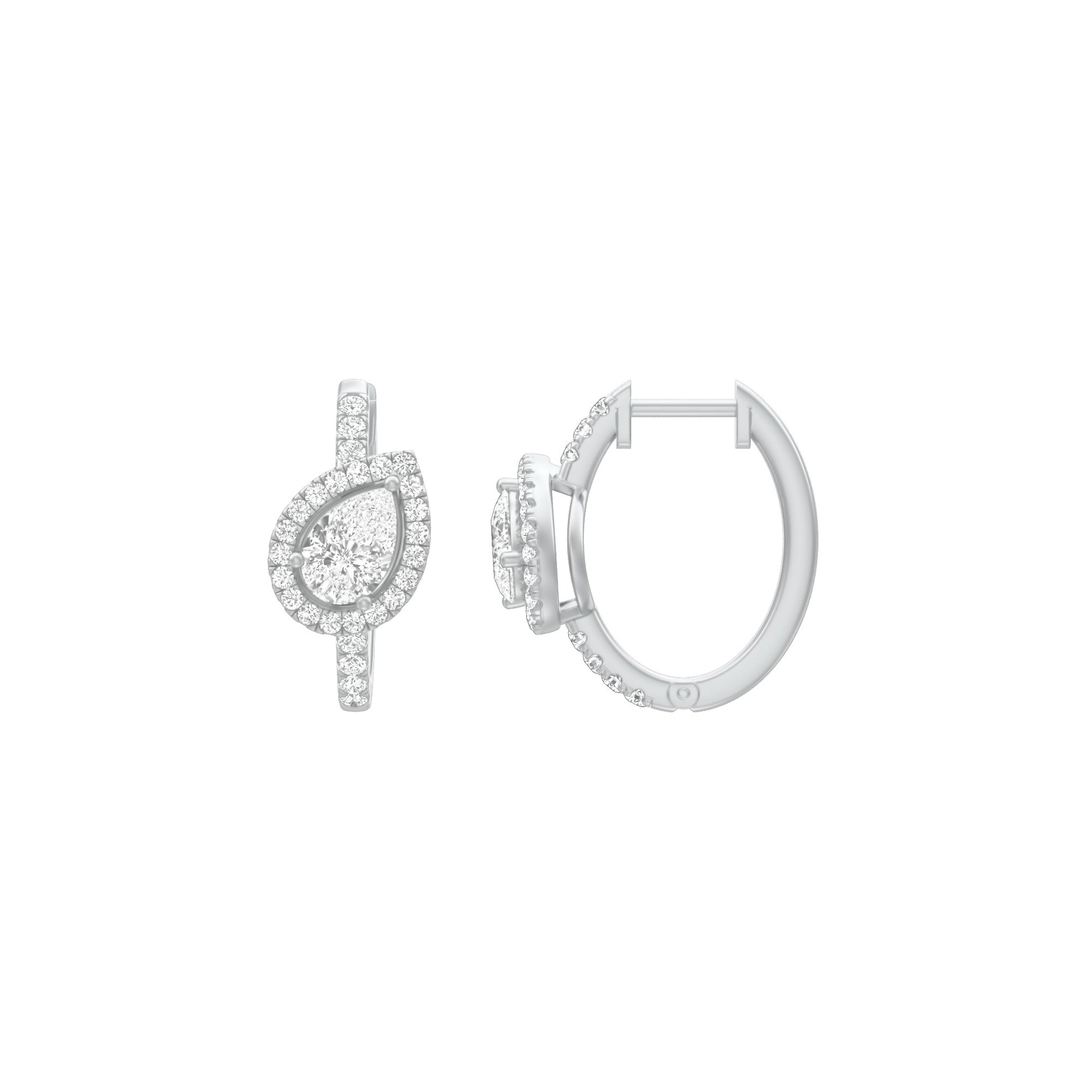 KI-ER00268 18 KT / White Gold