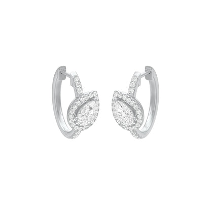 KI-ER00268 18 KT / White Gold