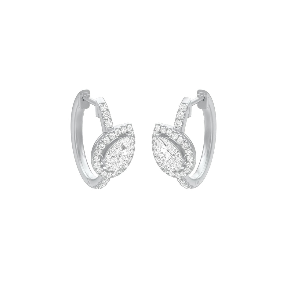 KI-ER00268 18 KT / White Gold