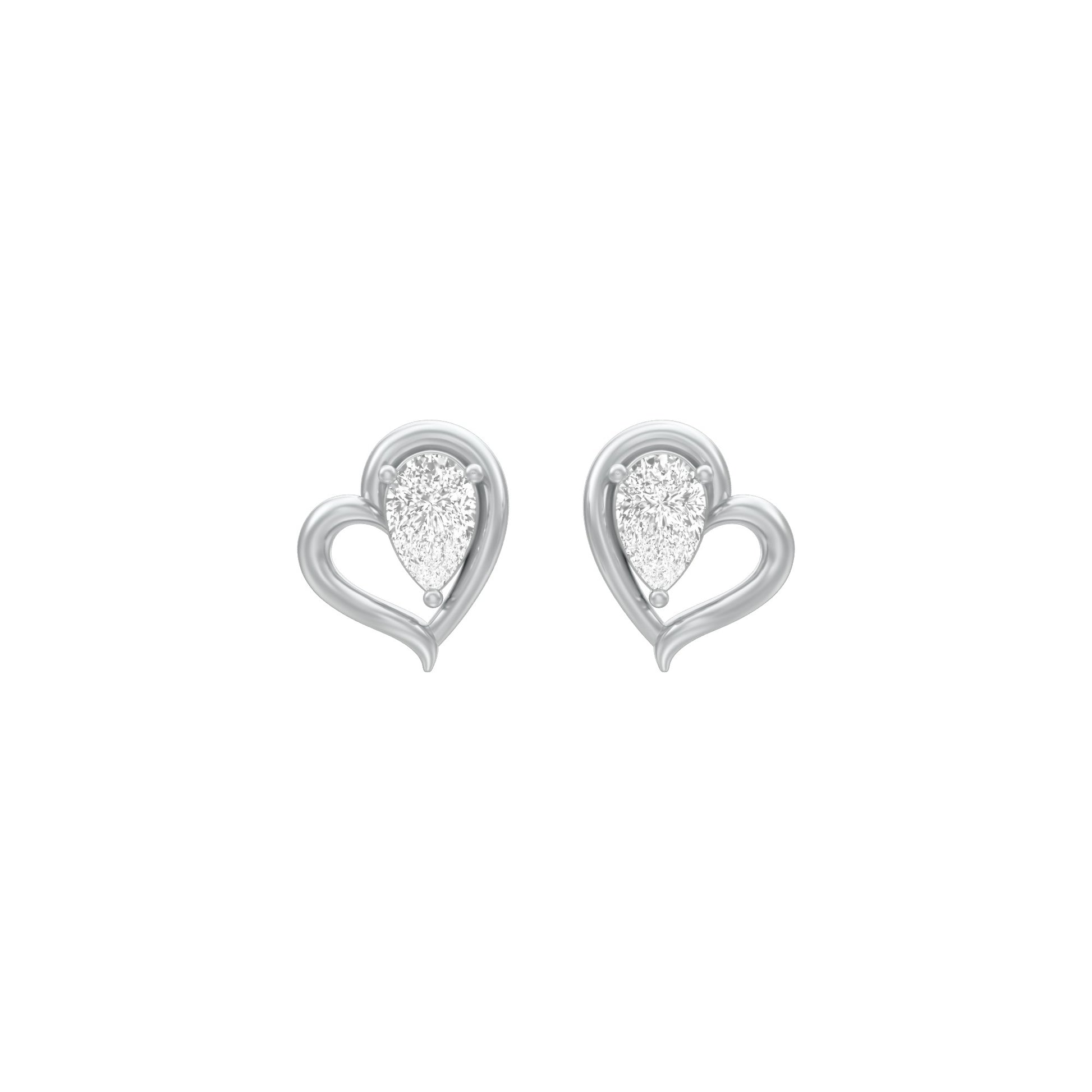 KI-ER00405-PE-025 18 KT / White Gold