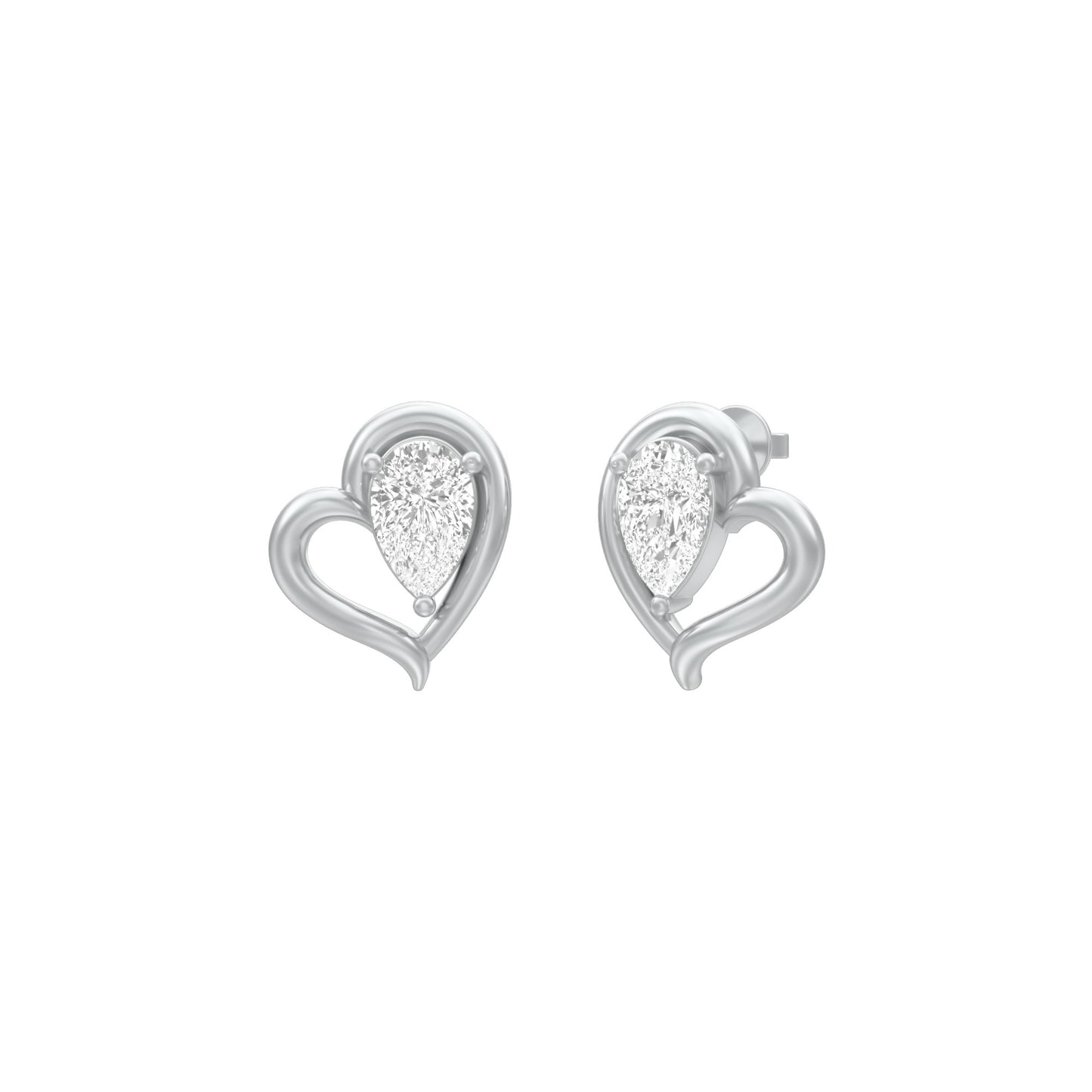 KI-ER00405-PE-025 18 KT / White Gold