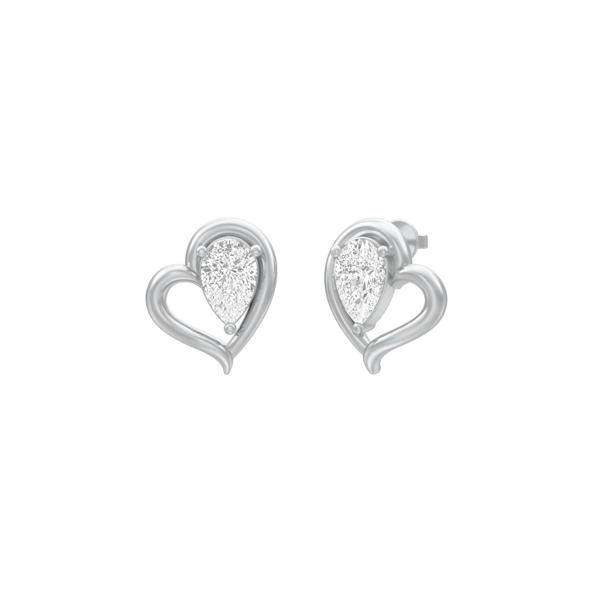 KI-ER00405-PE-025 18 KT / White Gold