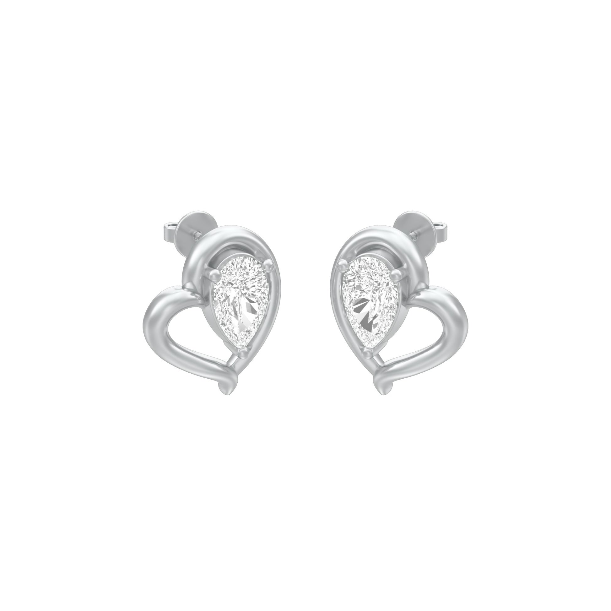 KI-ER00405-PE-025 18 KT / White Gold