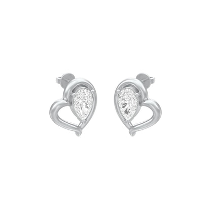 KI-ER00405-PE-025 18 KT / White Gold