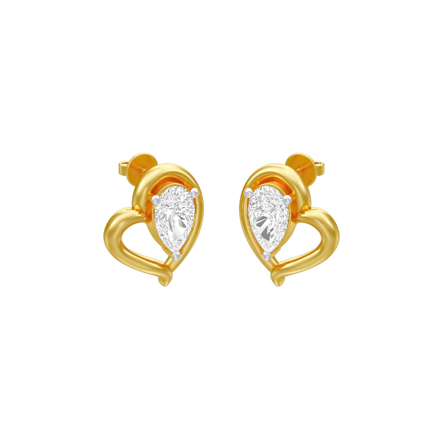 KI-ER00405-PE-025 18 KT / Yellow Gold