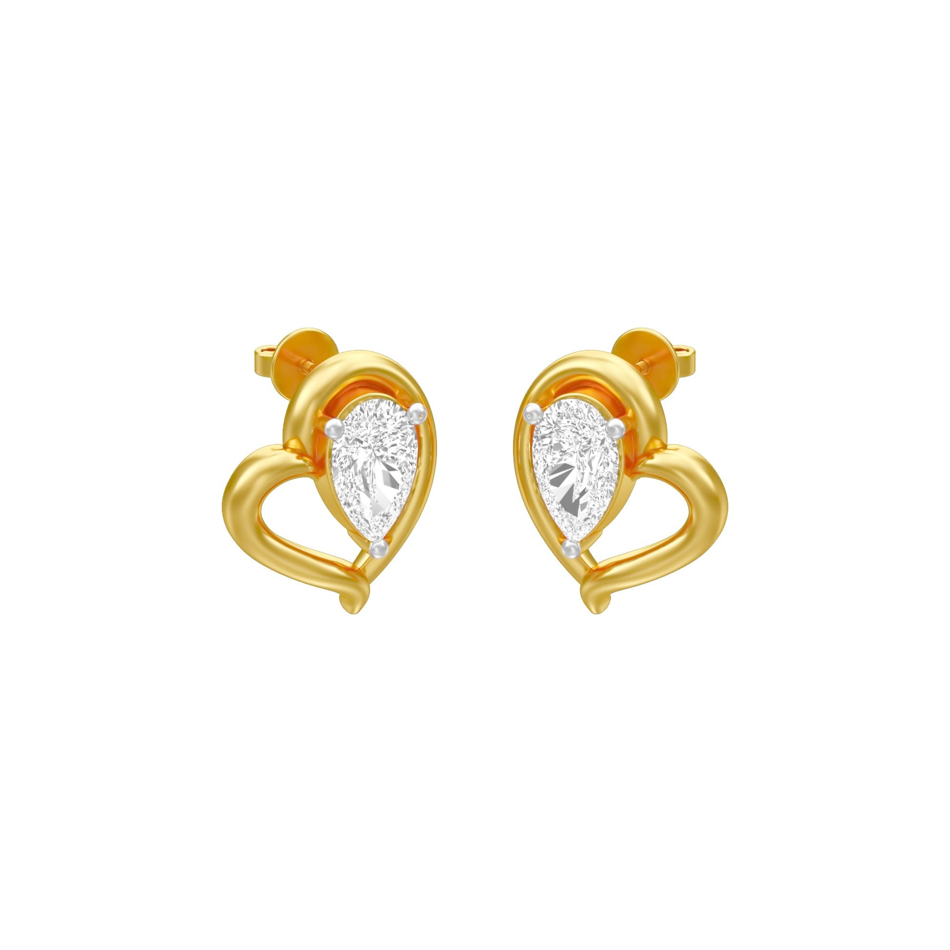 KI-ER00405-PE-025 18 KT / Yellow Gold