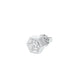 50 Cents Hexadic Solitaire Diamond Men's Ear Stud 18 KT / White Gold