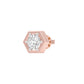 1 carat Round Solitaire Diamond Men's Ear Studs 18 KT / Rose Gold