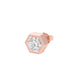 1 carat Round Solitaire Diamond Men's Ear Studs 18 KT / Rose Gold