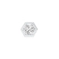 1 carat Round Solitaire Diamond Men's Ear Studs 18 KT / White Gold
