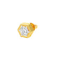 1 carat Round Solitaire Diamond Men's Ear Studs 18 KT / Yellow Gold