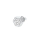 Hexadic Solitaire Diamond Men's Ear Stud 18 KT / White Gold