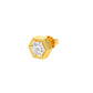 Hexadic Solitaire Diamond Men's Ear Stud 18 KT / Yellow Gold
