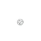 50 cents Bezel Orb Solitaire Diamond Men's Ear Stud 18 KT / White Gold